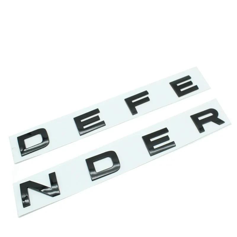 DEFENDER Letters Sticker  Decal Car Trunk Badge Front Hood Bonnet Emblem For Defender Auto Accessories