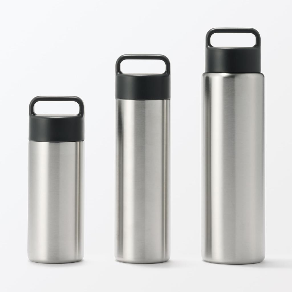 MUJI Vacuum Insulated Insulated Bottle with 76048978 Handle, 350mL,