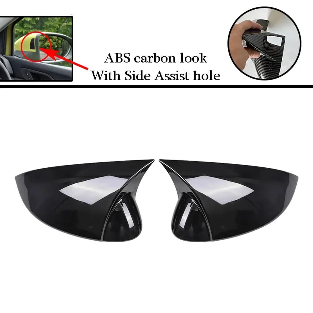For VW Golf MK8 - Sticker Car Rearview Side Mirror Cover Sticker Wing Cap Exterior Door Rear View Case Trim Carbon Fiber