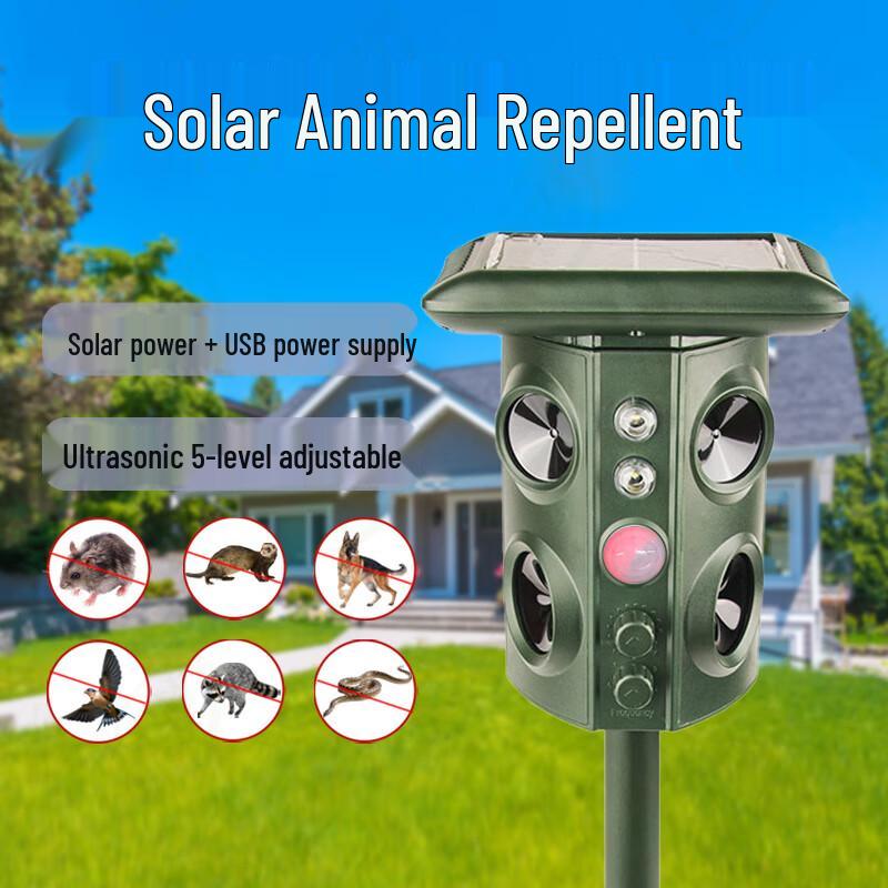 TANSHIJIE Solar Ultrasonic Animal Repeller