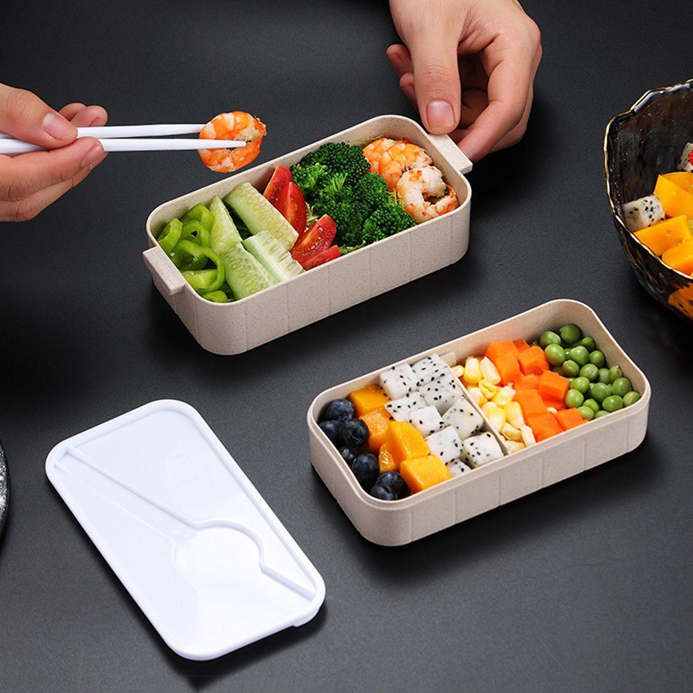 Chopsticks Dinnerware Tableware Lunch Box Microwave Heating Food Storage Container Wheat Straw