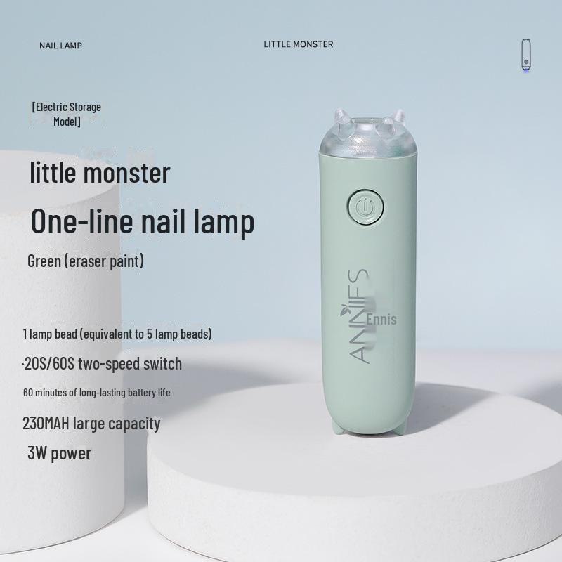 Tragbare Mini Handheld Schnelltrocknende Nagellampe mit Aufbewahrung - Plug-In-Typ für Maniküre & Aushärtung von Sticky Diamonds