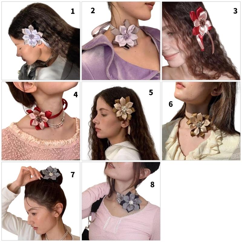 Modifiable Blossomy Hair Clip With Soft Mixed Substance For Women Girls Kids Daily Use And Special Instances