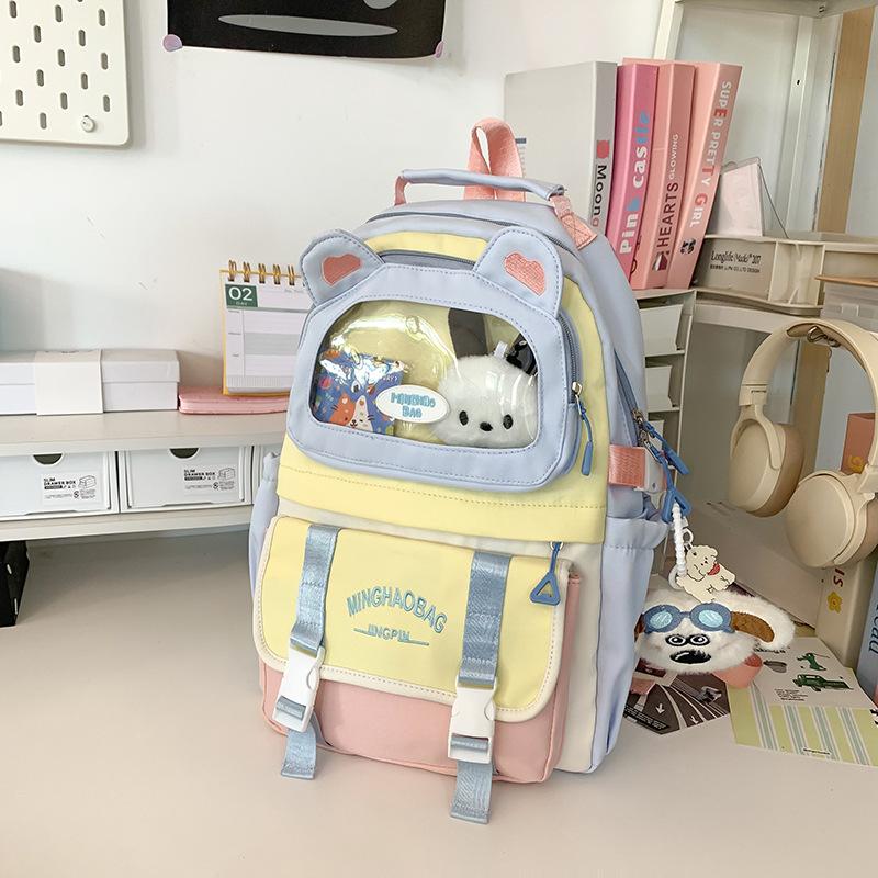 Schoolbag Large Capacity Backpack New College Style College Student Female Casual Schoolbag Fashion Travel Junior High School Student