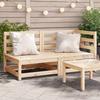 VidaXL Garden Sofa 2-Seater Solid Pine Wood 837942