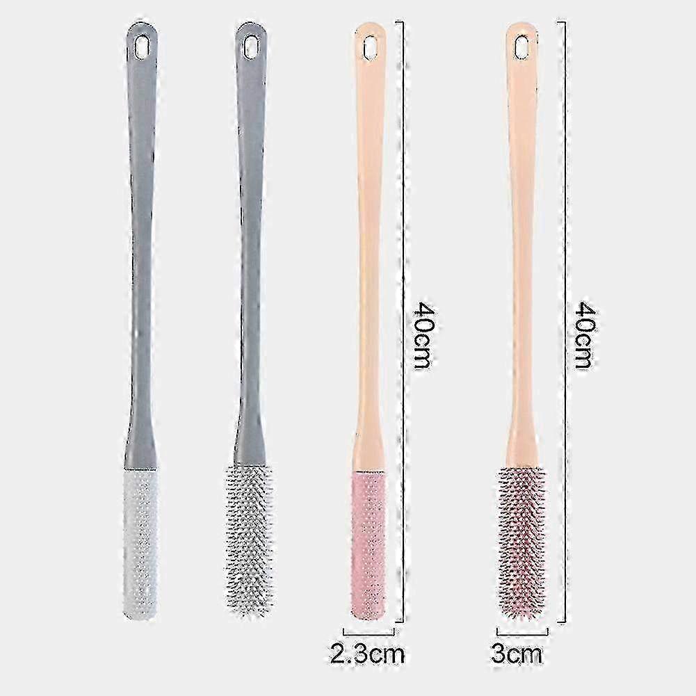 Long Handle Foot Scrubber Brush for Shower and Bath Toe Cleaning Exfoliating Tool Hwy