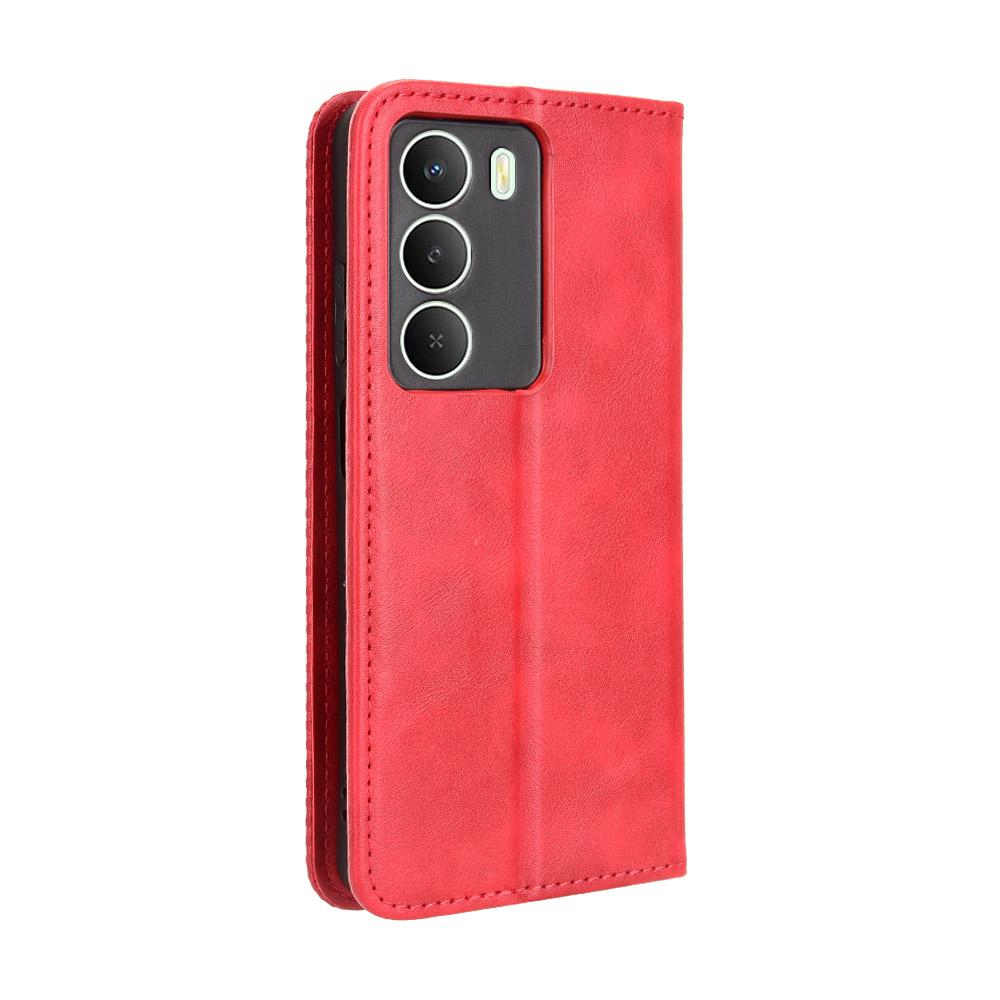 For Realme C73 5G/14x 5G/V70 5G/V70s 5G Leather Case Wallet Stand Retro Texture Phone Cover