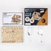 Tsukurun Bewegliche 3D-Holzpuzzle-Untersetzer-Serie mit japanischer Anleitung desu® (Marmor-Trupp)