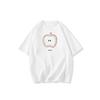 Yellow Cotton Short-sleeved T-shirt Women's Summer New Design Sense Niche Student Loose Half-sleeved Small Top