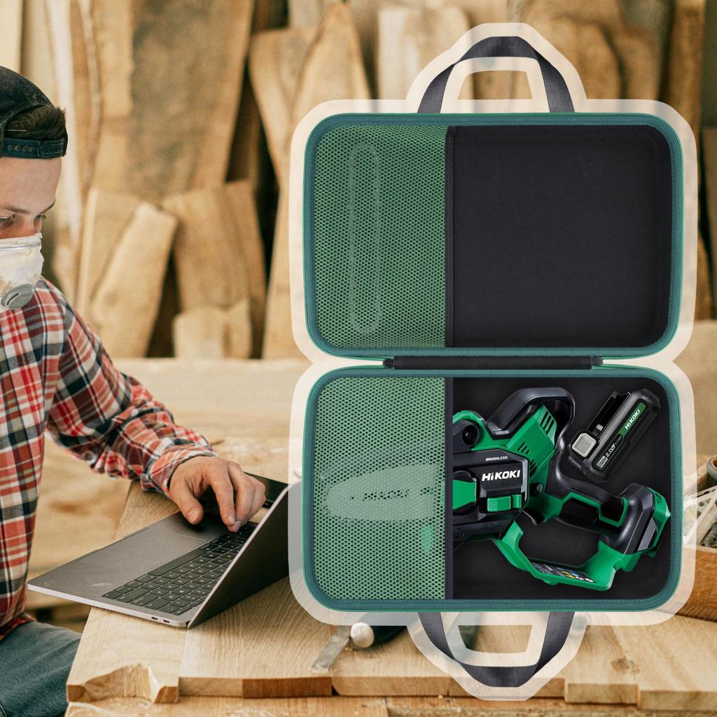 (Case Only) HiKOKI 10.8V/18V Cordless Handheld Chainsaw/Mini Chainsaw CS1210DD/CS1810DD Storage Case - Aenllosi