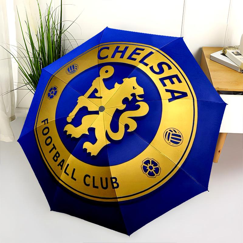 Golden Lion Chelsea FC Folding Umbrella Durable Portable Umbrella Light Travel