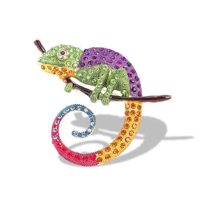 Europäische/Amerikanische Retro Eidechse Gecko Brosche - Hochwertige Tiercorsage