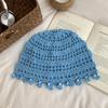 Japanese Retro Hollow Knitted Headgear Spring And Summer Female Ethnic Group Wind West Sichuan Travel Photo Flower Fringed Pullover Hat