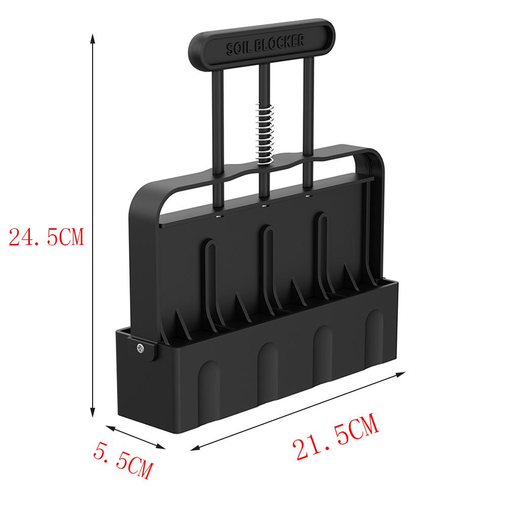1 Set Manual Soil Block Maker Soil Blocker Garden Tool Garden Seeding Tool Contains 50PC Plant Labels Planting Soil Blocks