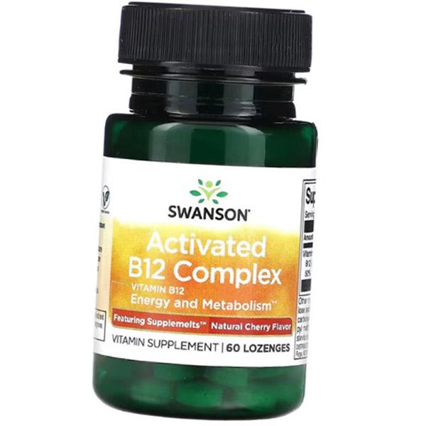 

Activated B12 Complex, Swanson 60 Cherry lollipops (36280205) 60Lozenges Cherry