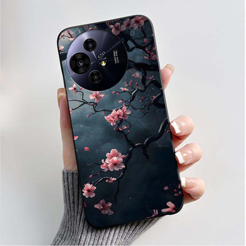 

Case For TCL 50 Pro NxtPaper 5G Phone Case Luxury Fashion Butterfly Flower Black Soft TPU Silicone Shockproof Cover Casing Shell TCL 50 NxtPaper 5G