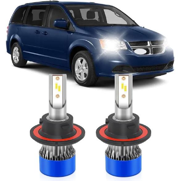 

For Dodge Grand Caravan 2008 2009 2010 Light Bulbs, 800% Brightness H13 Hi and Lo Beam Light Bulbs, 6000K White, 20000LM Super Bright, IP68
