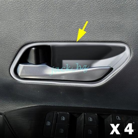 For 2025-2026 Nissan Kicks Matte Chrome Interior Door Handle Surround Cover Trim