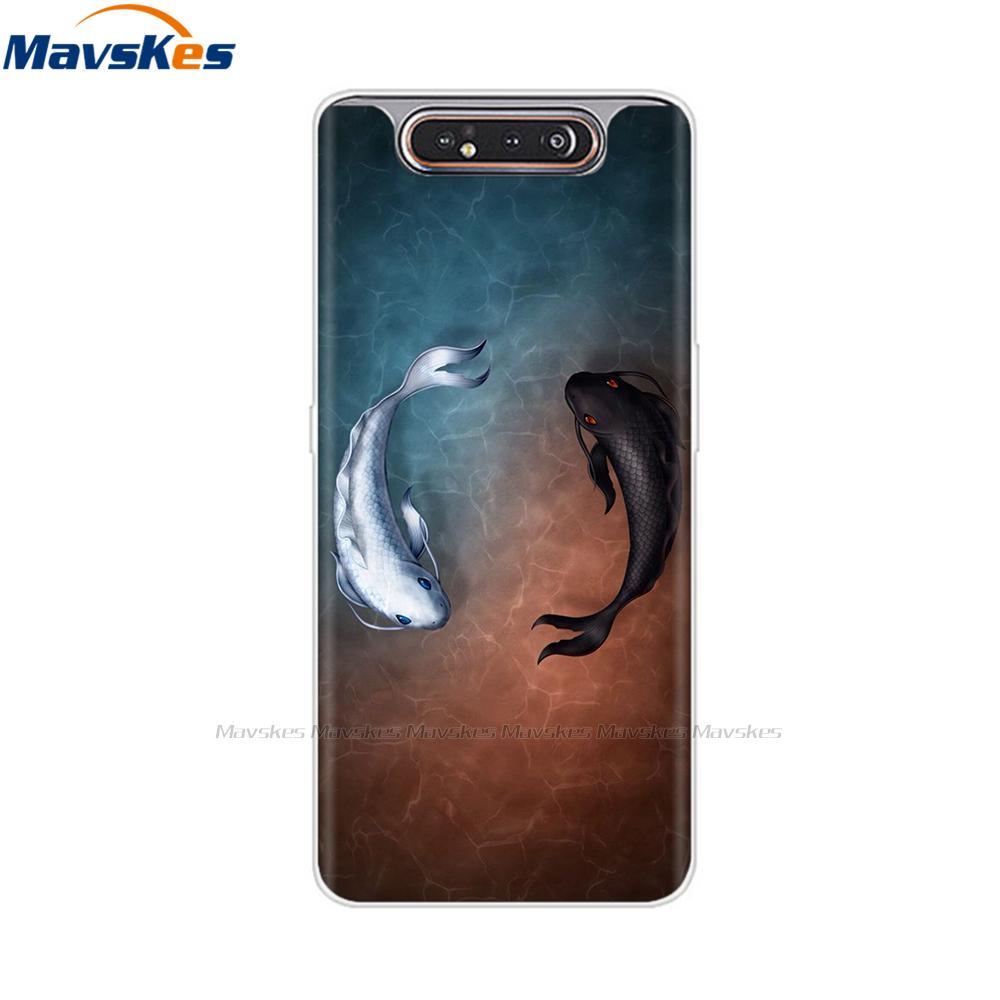 Per Samsung Galaxy A80 Custodia A805 Silicone Morbido TPU Custodia per Telefono Per Samsung A80 2019 A 80 GalaxyA80 A805F A805 SM-A805F/DS Copertura