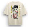 T-shirt Oversize con Stampa Anime Demon Slayer Uomo Donna Street Hip Hop Cotone Alta Qualità Manica Corta T-shirt Casual Abbigliamento Largo