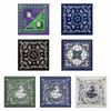 55x55cm Print Bandana Western  Bandanas Fashion Neck Scarf Street Dance Headscarf Head Wrap Hiphop Head Covering