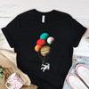 Funny Astronaut Planets T Shirt SpaceUnisex Family Vintage Washed Soft Homme Graphic Fashion Versatile Top For Everyday Wear