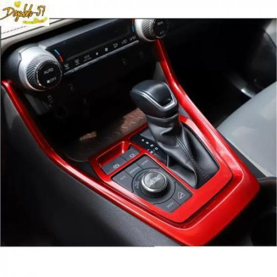 Red Console Gear Shift Box Panel Trim 3pcs Fits For Toyota RAV4 - New