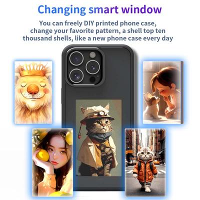 Smart NFC Screen Projection AI 16 Phone Case For Iphone 16 15 14 13 Pro Max DIY E-ink Screen Photos Shockproof Protective Cover
