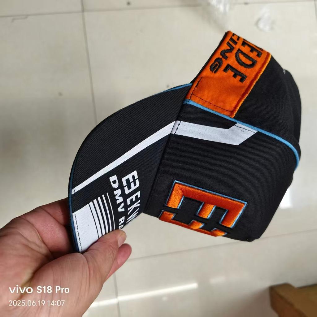 Outdoor off-road motorcycle riders male and female big F embroidered baseball cap sunshade outdoor racing cap motorcycle hat