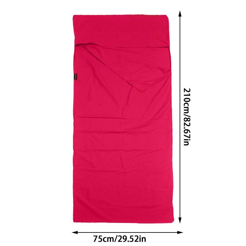 Hedvábná vložka do spacáku Ultralehká venkovní vložka do spacáku Cestovní jednolůžková vložka do spacáku s povlakem na polštář pro backpacking