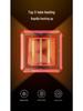 Silent Movable Five-Sided Quartz Tube Electric Fireplace Heater