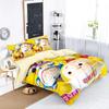 Games Eggy Party Bedding Set Cartoon Eggy 3D Printing Quilt CoverGame Themed Children's Room Decoration Kit Single Twin Full
