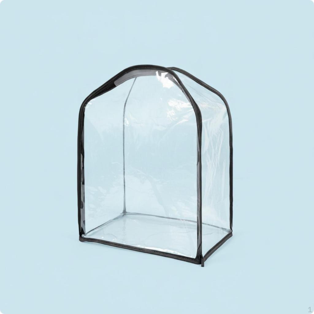 Handbag Storage Cover Transparent with Zipper Clear Purse Protector