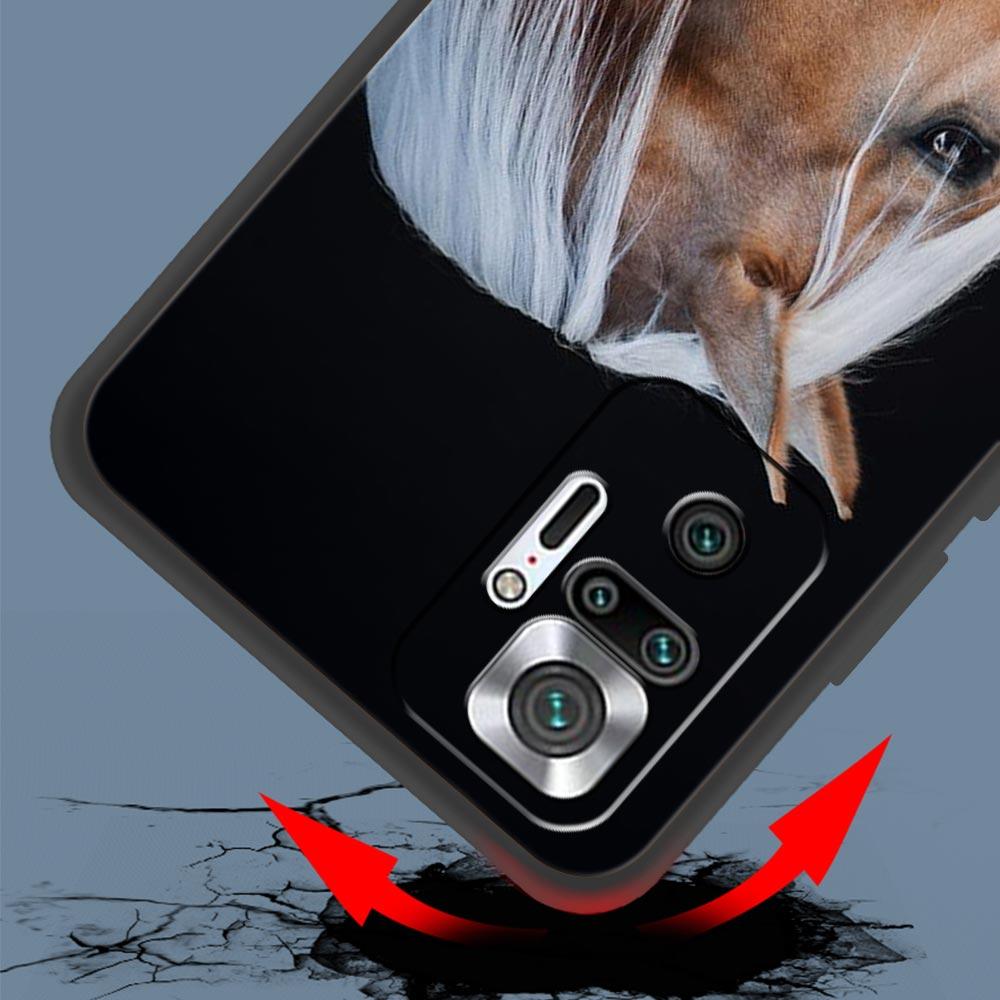 Animal Horse Phone Case Cover for Redmi 14C 10C Note 15 14 13 12 10 11 K40 Pro Plus 5G Shockproof Soft TPU Shell Fundas Capas