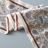 Ladies' Fashion Versatile Striped Carriage Irregular Satin Long Scarf Silk Scarf Premium Double Layer Narrow Long Scarf