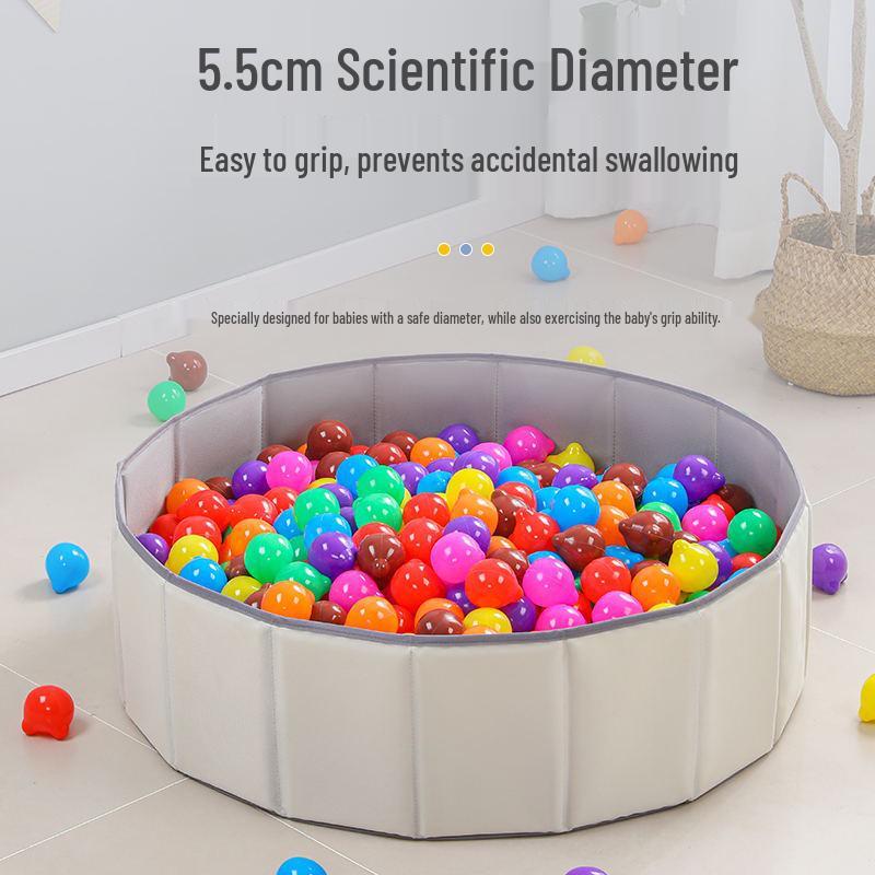 Eco-Friendly Bear-Shaped Ocean Ball Set: Baby Storage Box, Bouncing Ball Pit, Children's Toy and Decoration.