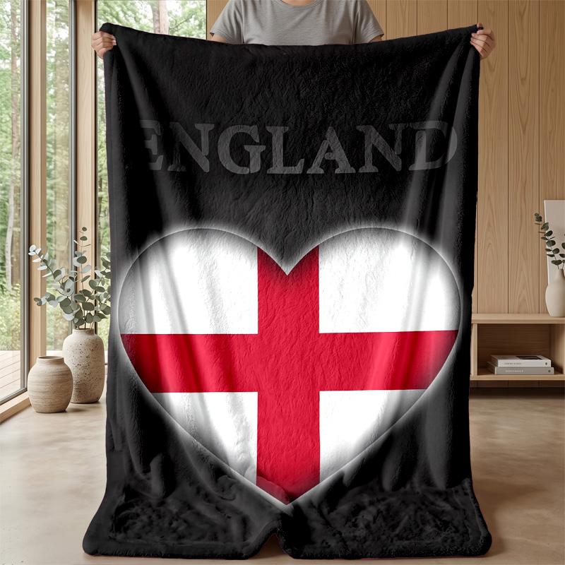England national football team Theme blanket Soft Flannel Blanket Plush Throw Blanket Cozy Sofa Bed Blanket for Home Decor