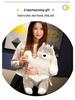 Cute White Rabbit Plush Toy - Pillow and Bedtime Doll Gift for Girls