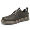 2024 Fashionable New Men's Oxford Shoes Versatile Casual Men's Commuting Work Shoes Cowhide Heightened British Shoes Lacing