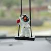 Gilrls Car Pendant Cute Astronaut Swing Auto Rearview Mirror Hanging Ornaments Interior Decoraction Spaceman Hanging Decoration