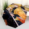 1pc Anime Character Umbrella with Triangle Pattern - Automatic Opening/Closing, Foldable Design, Iron Frame, Outdoor Use, Festival Gift, Suitable for
