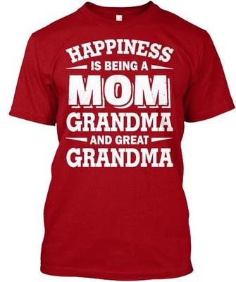 Mama Oma En Overgrootmoeder - Geluk T-shirt Gemaakt in de VS Maat S tot 5XL