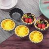 12 Piece Carbon Steel Tartlet Molds, Reusable Egg Tart Molds, Nonstick Egg Tart Pan, Muffin Pan, Cupcake Mold