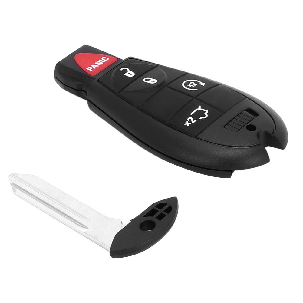 4 Button Remote Car Key 43300CMHz M3N5WY783X FIT 2008 2012 Replacement ABS Plastic Black Smart FCC  026098AD 68066868AA
