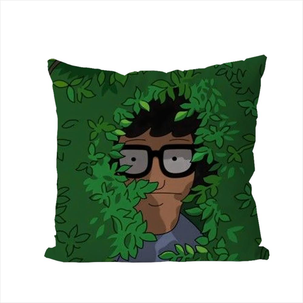 Bobs BBurgers Pillow Case For Car Sofa Decorative Home Doublesided Print Plush Square Throw Pillow Cushion Cover