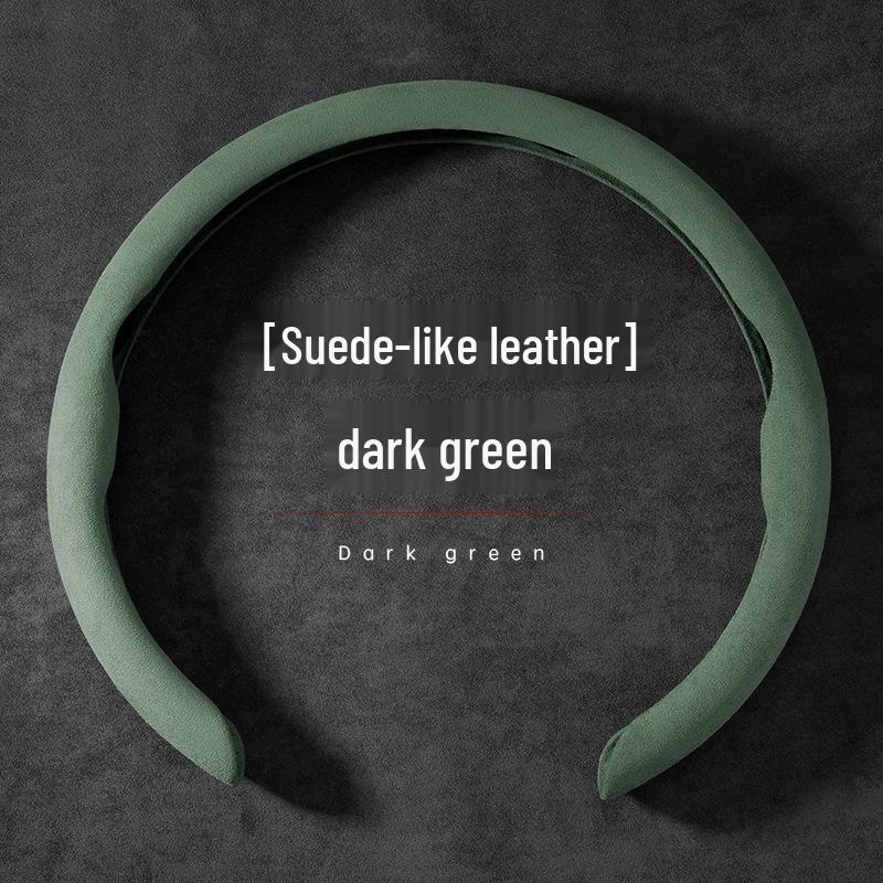 Suede Steering Wheel Covers for Cadillac Models: XT4, XT5, XT6, XTS, ATSL, CT4, CT5, CT6 38cm