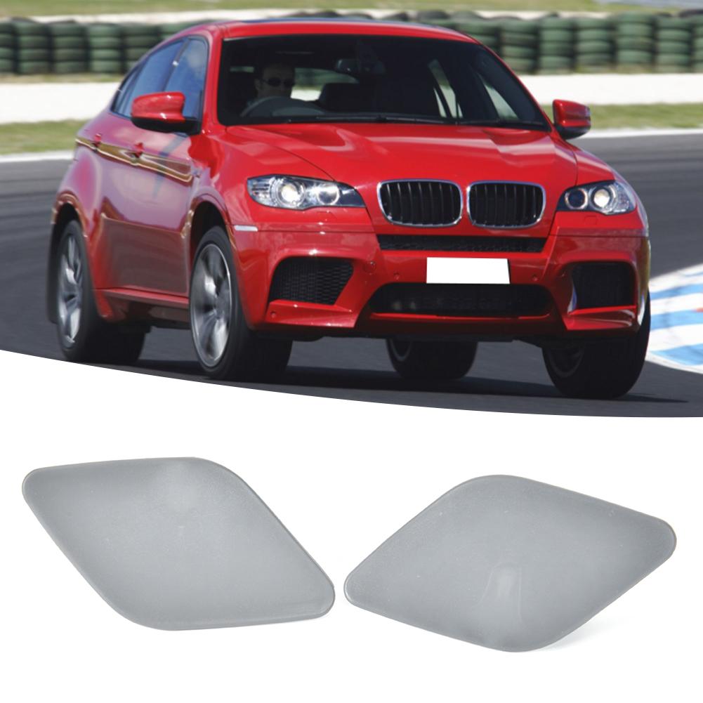 2pcs Left Right Headlight Washer Cover Cap 51657052427 Fits for X6 E71E2 20082014
