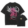 Japanese Anime Demon Slayer Pattern Washed Tshirt for Unisex and Women with Printed Pattern Unisexs Anime Fan Tshirt