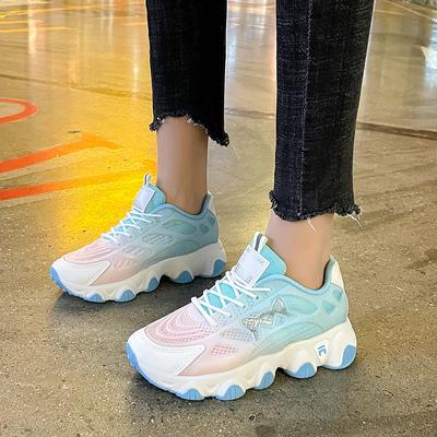 Mode Frühlingsmode Neue sexy bequeme und lässige dicksohlenige, atmungsaktive und verschleißfeste Mesh-Sportschuhe für Damen