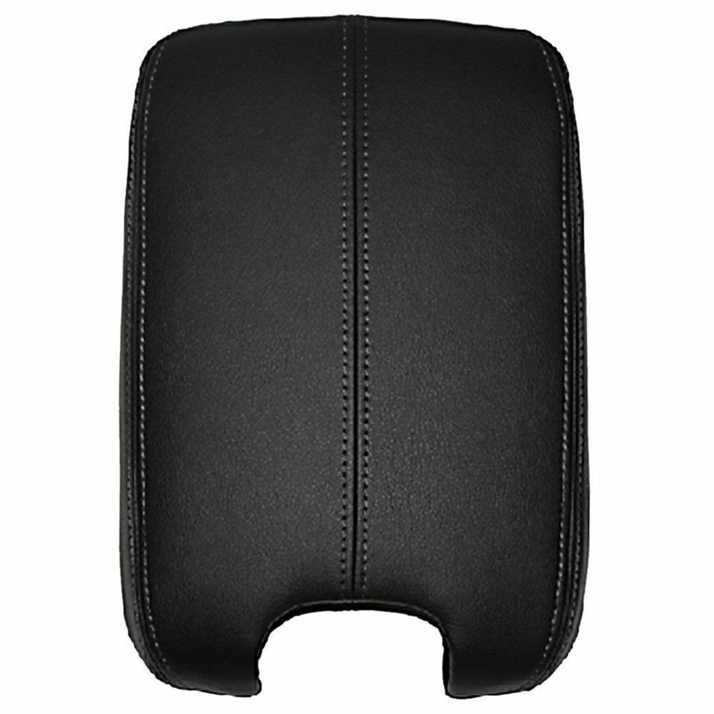 Black Leather Console Lid Centre Armrest Cover For 2008-2012 Honda Accord